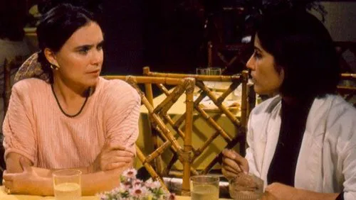 as atrizes Regtina Duarte e Glória Pires em cena