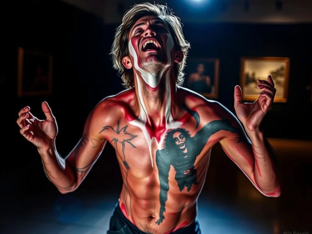 Performance artística explorando o corpo como território de expressão e resistência - imagem ilustrativa