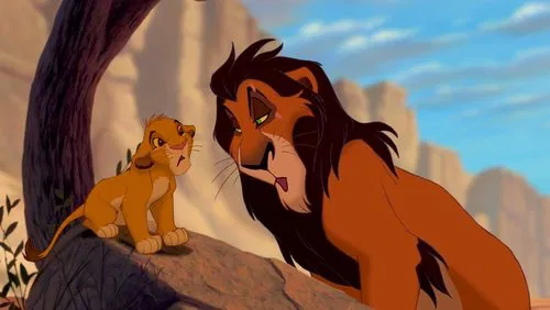 O momento de reflexão de Simba representa a crise de identidade do herói