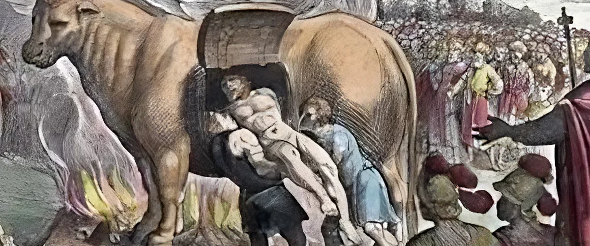 Touro de Bronze - representação