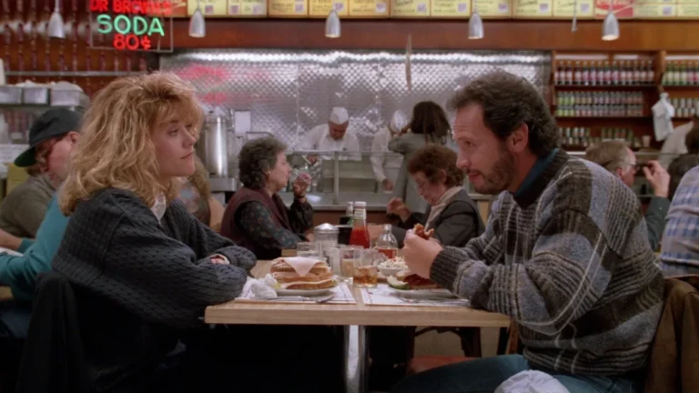 A cena do orgasmo na Lanchonete de Harry & Sally: Feitos um para o Outro de Rob Reiner 8 Cena de Harry e Sally na lanchonete