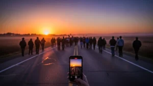 A marcha como espetáculo: quando o sacrifício vira narrativa na política e na cultura pop