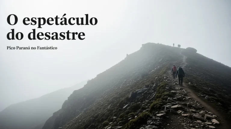 O reencontro no Fantástico e o espetáculo do desastre: quando o Pico Paraná vira roteiro emocional