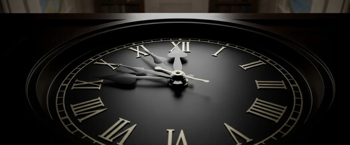 Relógio do Juízo Final marcando 85 segundos para a meia-noite em 2026