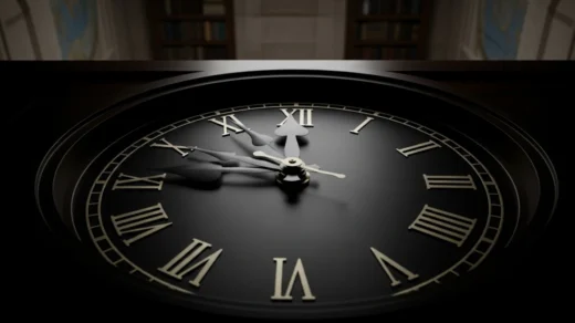 Relógio do Juízo Final marcando 85 segundos para a meia-noite em 2026