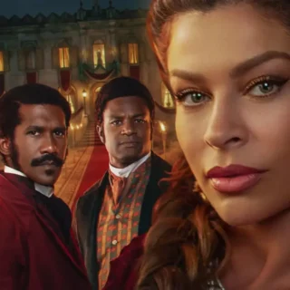 Grazi Massafera caracterizada como Dona Beja na nova série da HBO Max em cena de época