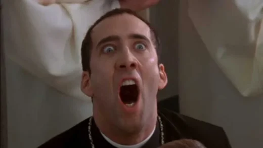 Nicolas Cage em cena intensa no filme A Outra Face (1997)