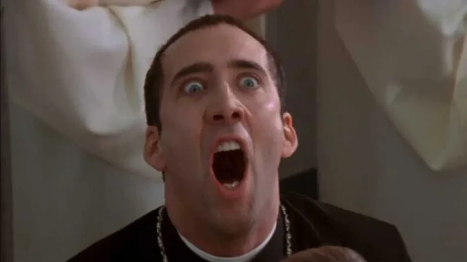 Nicolas Cage em cena intensa no filme A Outra Face (1997)