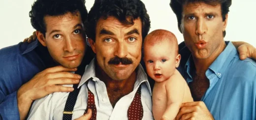 Elenco de Três Solteirões e um Bebê, filme associado à teoria do fantasma atrás da cortina