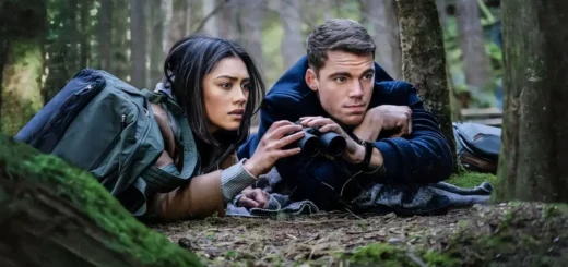 Cena de vigilância e tensão em estilo thriller político semelhante a O Agente Noturno