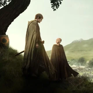 Dunk e Egg em O Cavaleiro dos Sete Reinos (2026) caminhando por Westeros