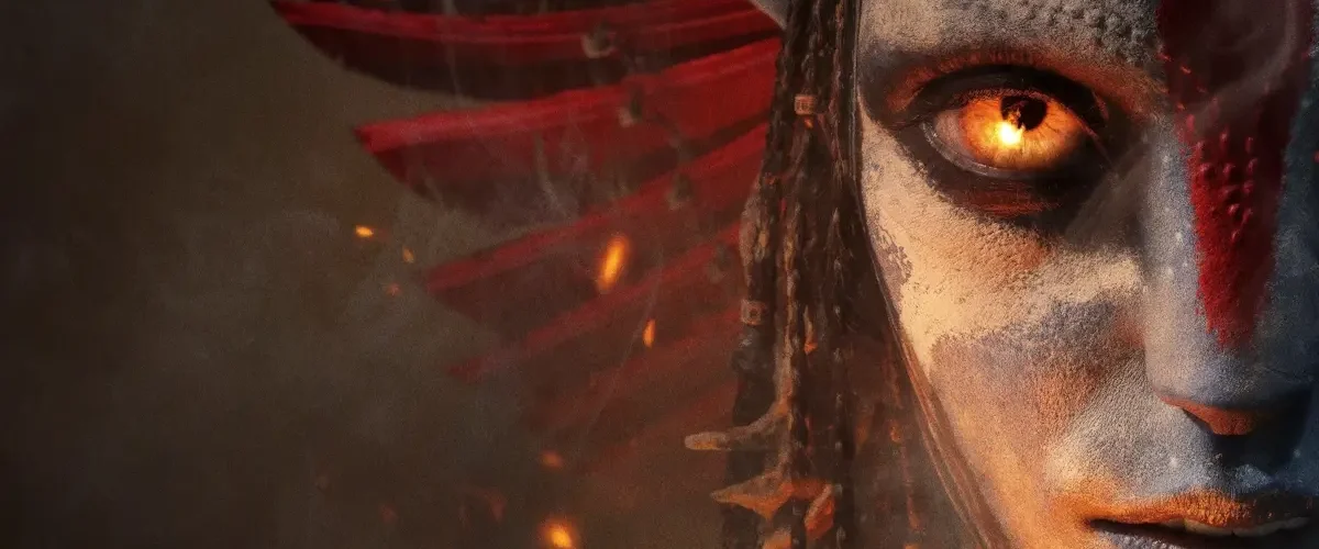 Varang no filme Avatar Fogo e Cinzas de James Cameron, terceiro capítulo da saga Avatar ambientado em Pandora