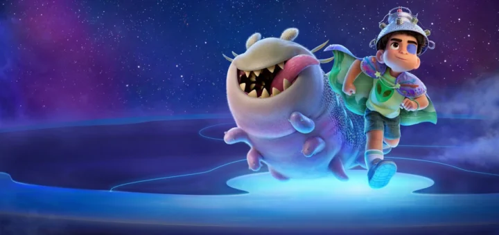 Elio e o alienígena Glordon em cena da animação da Pixar sobre amizade, solidão e pertencimento