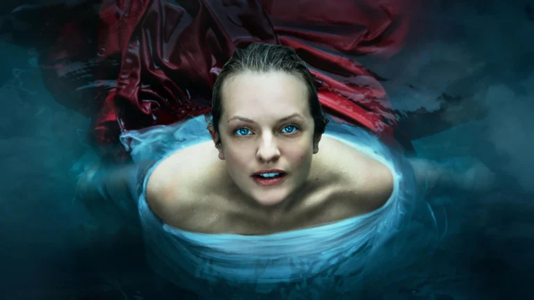 June Osborne em The Handmaid's Tale simbolizando resistência feminina na distopia de O Conto da Aia