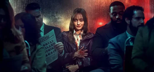 Ella Purnell como Rhiannon Lewis na série Sweetpea, thriller psicológico sobre uma mulher invisível que se torna assassina