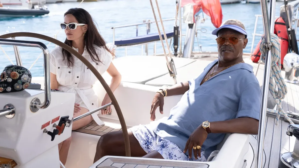 Samuel L. Jackson e Eva Green em cena do filme Just Play Dead
